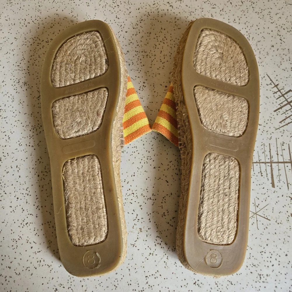 Liz Claiborne Espadrille Striped Slides